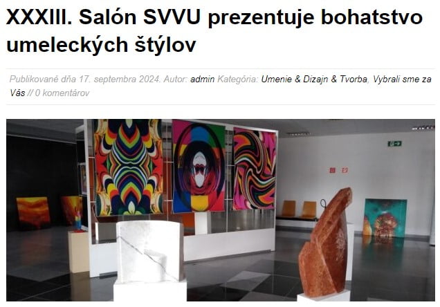 Egoodwill.sk | XXXIII. Salón SVVU prezentuje bohatstvo umeleckých štýlov