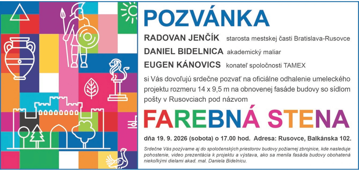 Farebná stena v Rusovciac | Daniel Bidelnica